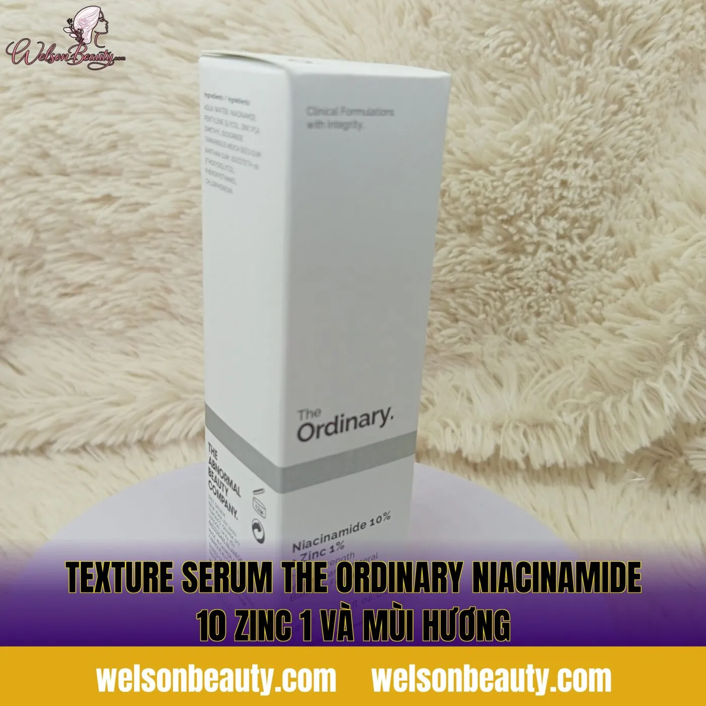 texture serum the ordinary niacinamide 10 zinc 1 và mùi hương