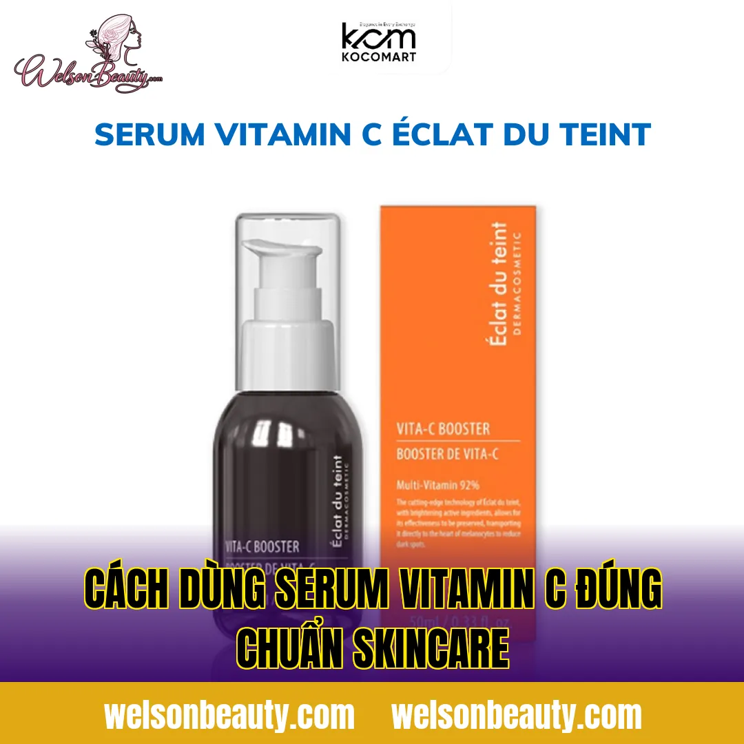 cách dùng serum vitamin c đúng chuẩn skincare