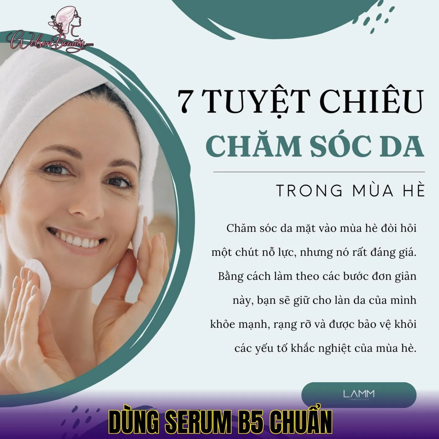 dùng serum b5 chuẩn
