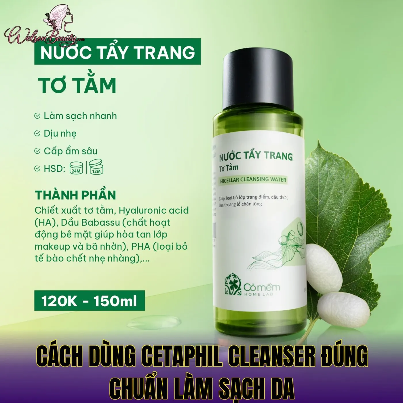 cách dùng cetaphil cleanser đúng chuẩn làm sạch da