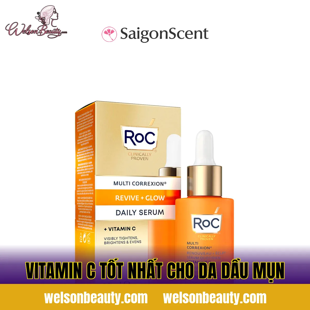 vitamin c tốt nhất cho da dầu mụn