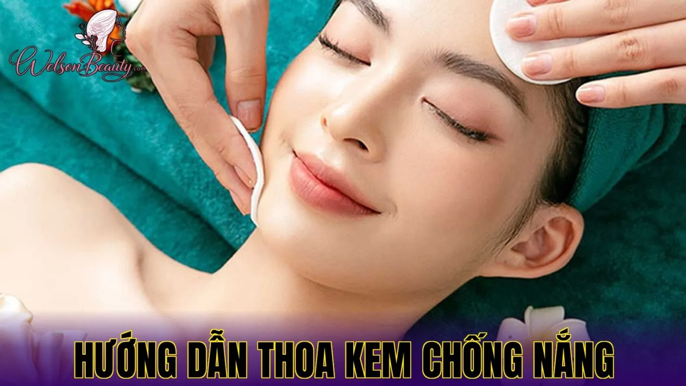 hướng dẫn thoa kem chống nắng