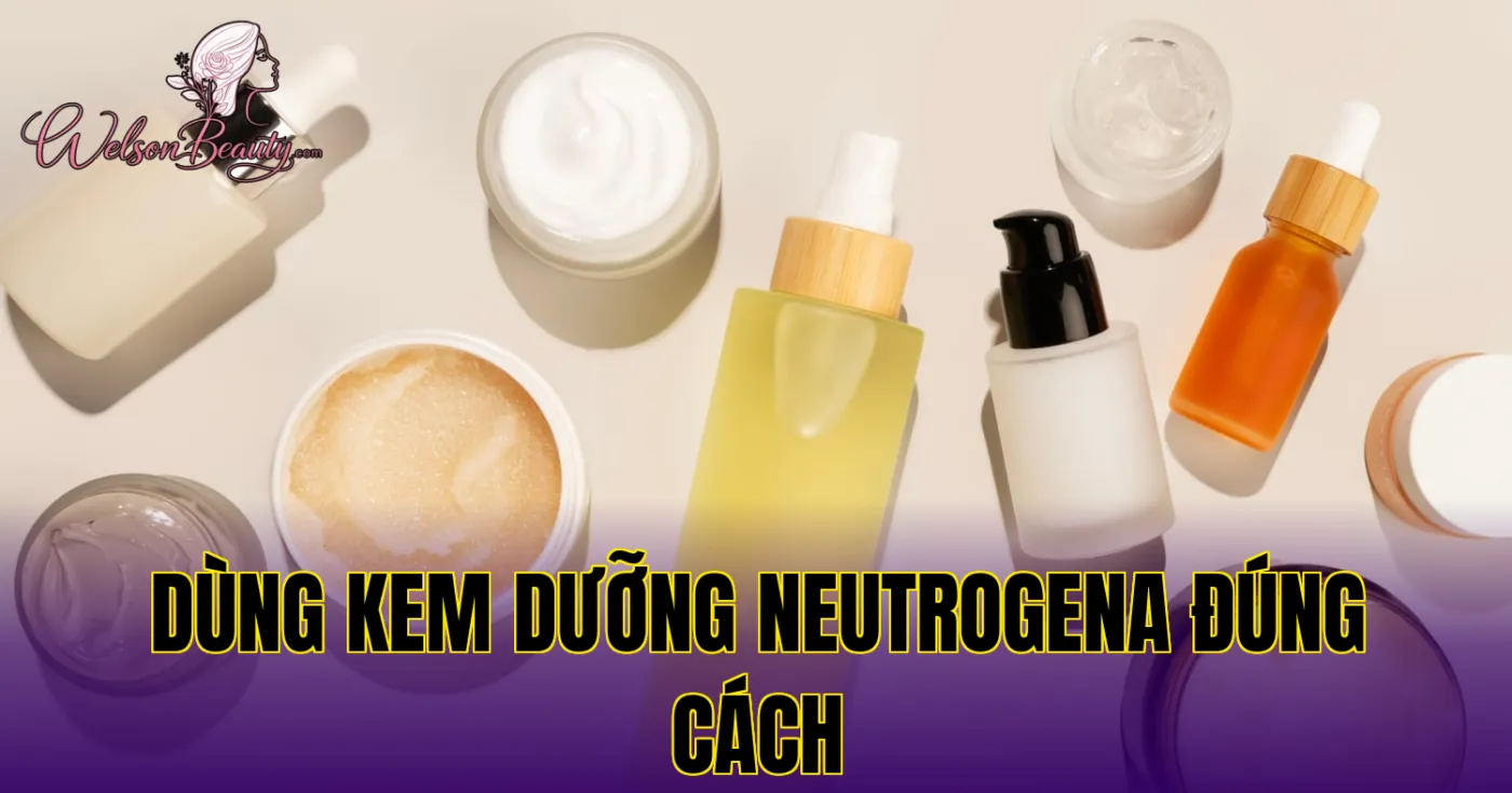 dùng kem dưỡng neutrogena đúng cách