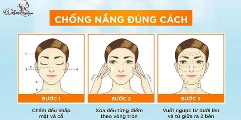 Cách thoa kem chống nắng trong ngày
