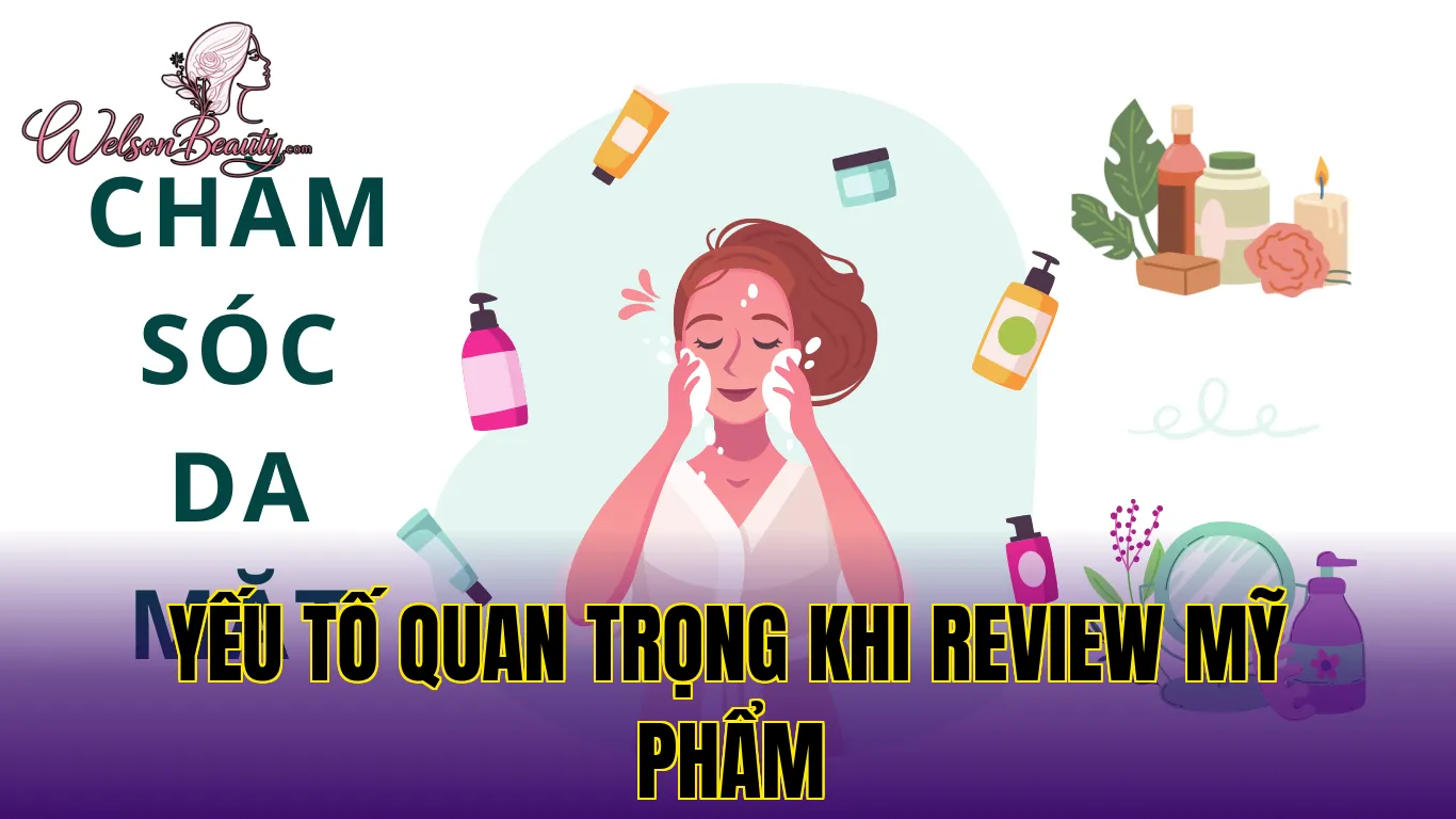 yếu tố quan trọng khi review mỹ phẩm