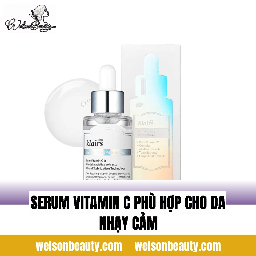 serum vitamin c phù hợp cho da nhạy cảm