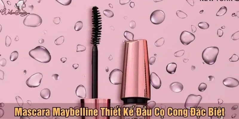 Mascara Maybelline thiết kế đầu cọ cong đặc biệt