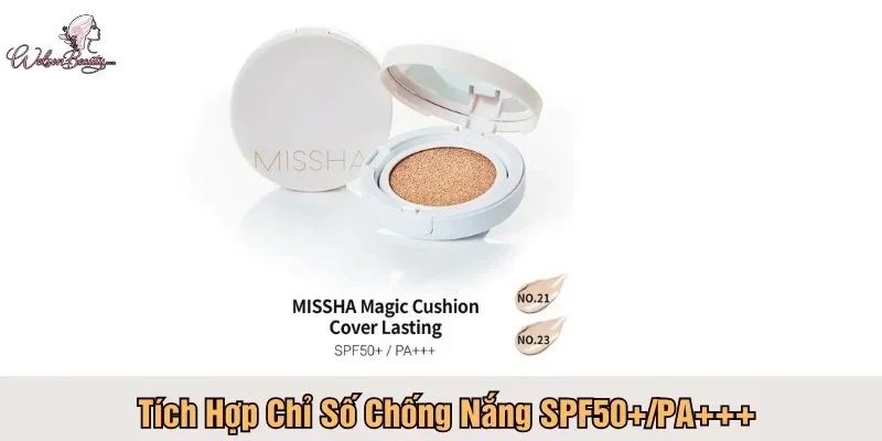 Missha M Magic Cushion chống nắng, ngăn ngừa lão hóa