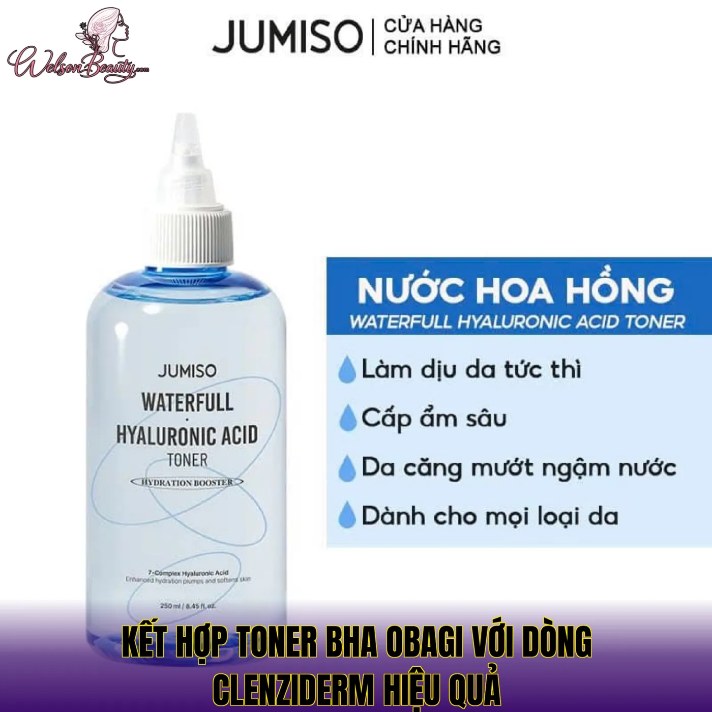 Kết hợp toner BHA Obagi với dòng Clenziderm hiệu quả