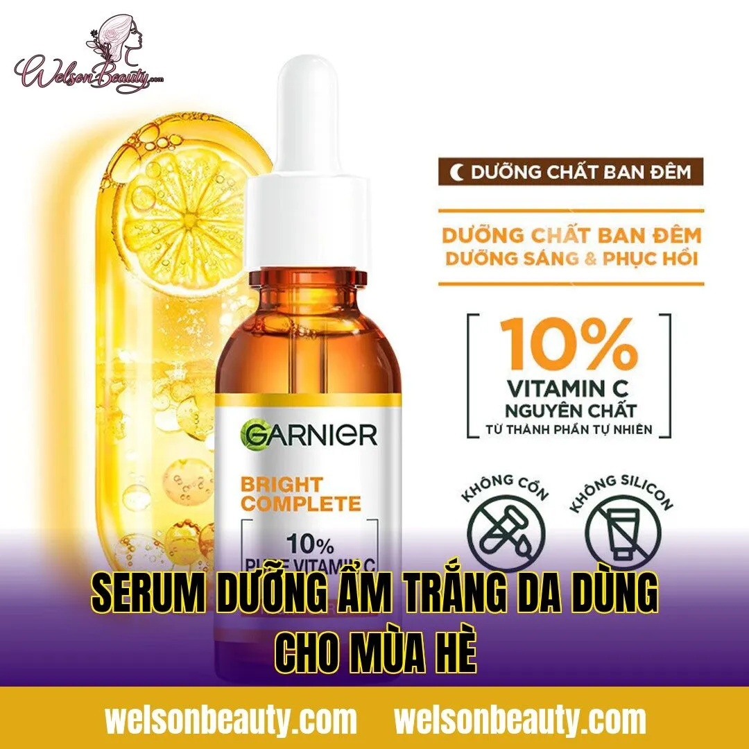 serum dưỡng ẩm trắng da dùng cho mùa hè