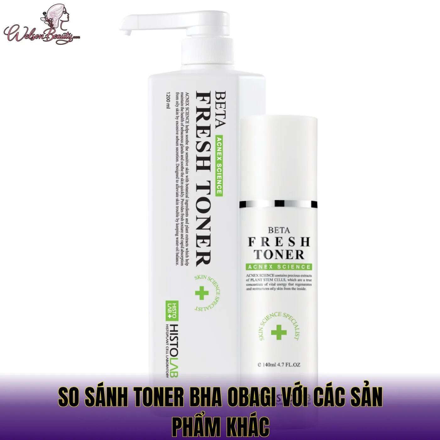So sánh toner BHA Obagi với các sản phẩm khác
