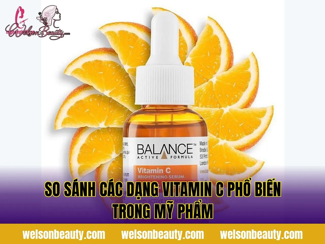 so sánh các dạng vitamin c phổ biến trong mỹ phẩm