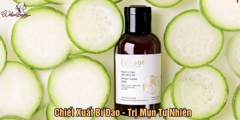 Toner Cocoon Winter Melon chiết xuất bí đao, trị mụn tự nhiên