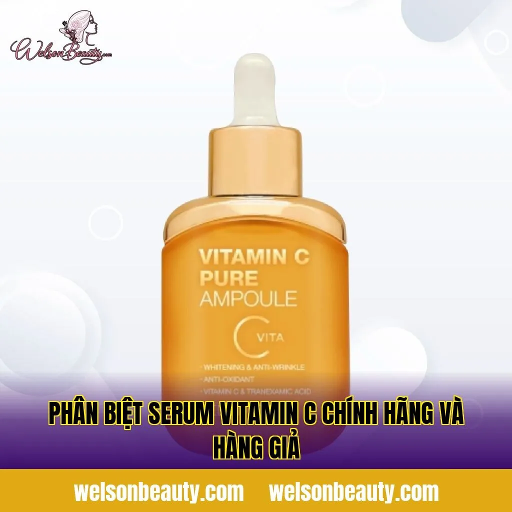 phân biệt serum vitamin c chính hãng và hàng giả