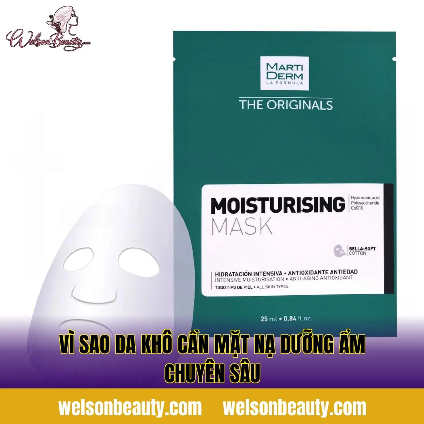 vì sao da khô cần mặt nạ dưỡng ẩm chuyên sâu