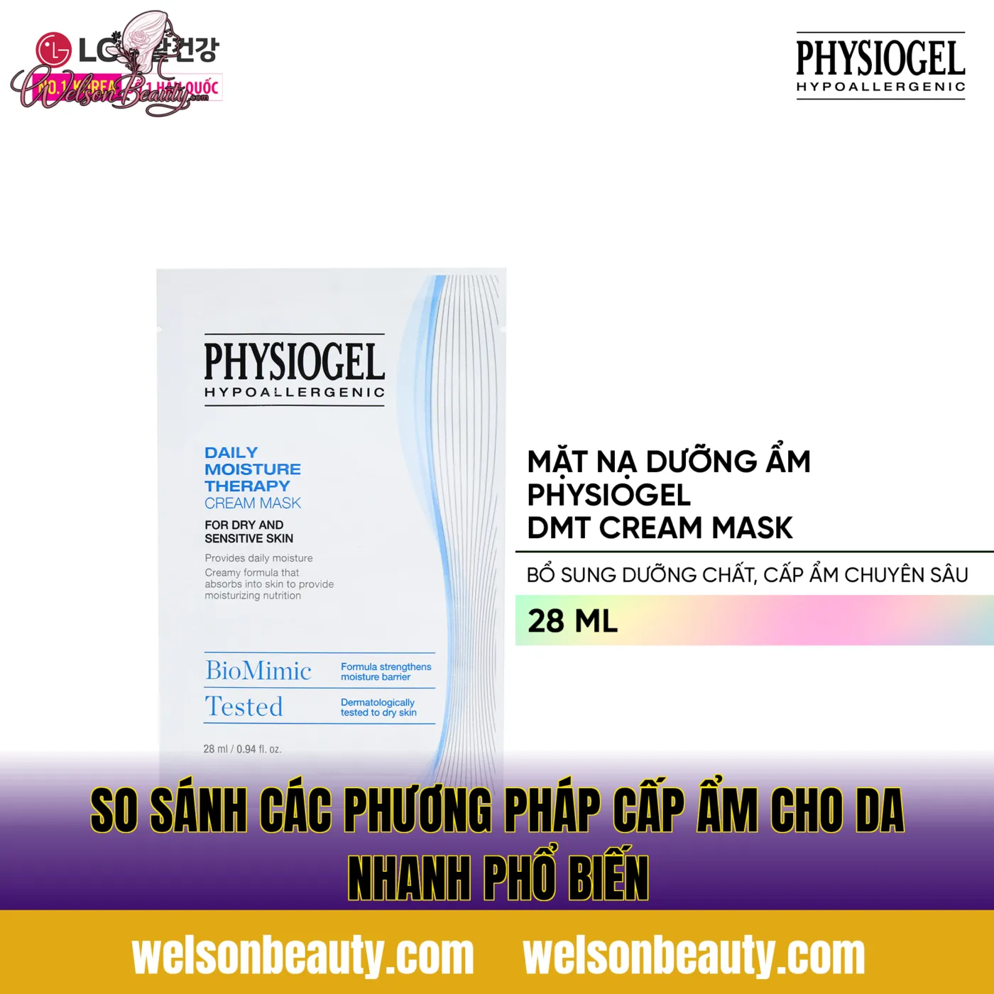 so sánh các phương pháp cấp ẩm cho da nhanh phổ biến