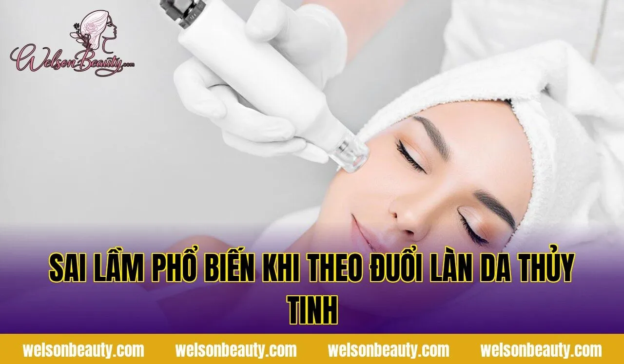 sai lầm phổ biến khi theo đuổi làn da thủy tinh