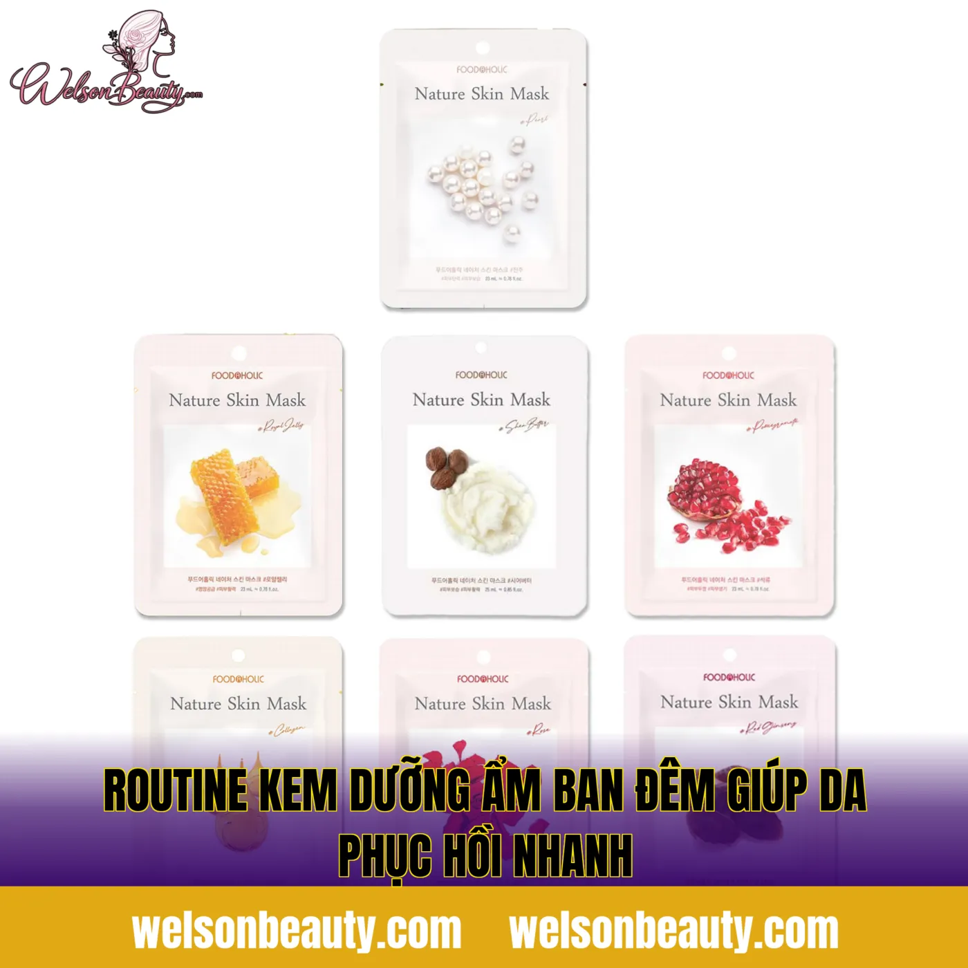 routine kem dưỡng ẩm ban đêm giúp da phục hồi nhanh