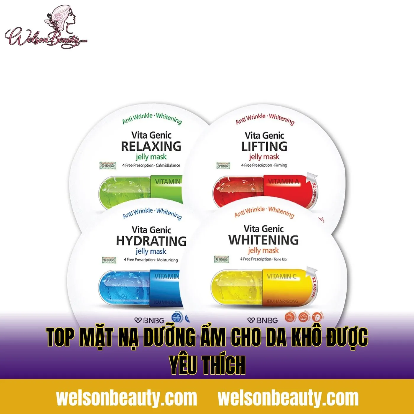 top mặt nạ dưỡng ẩm cho da khô được yêu thích