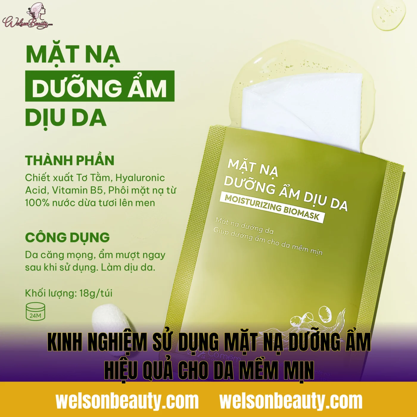 kinh nghiệm sử dụng mặt nạ dưỡng ẩm hiệu quả cho da mềm mịn