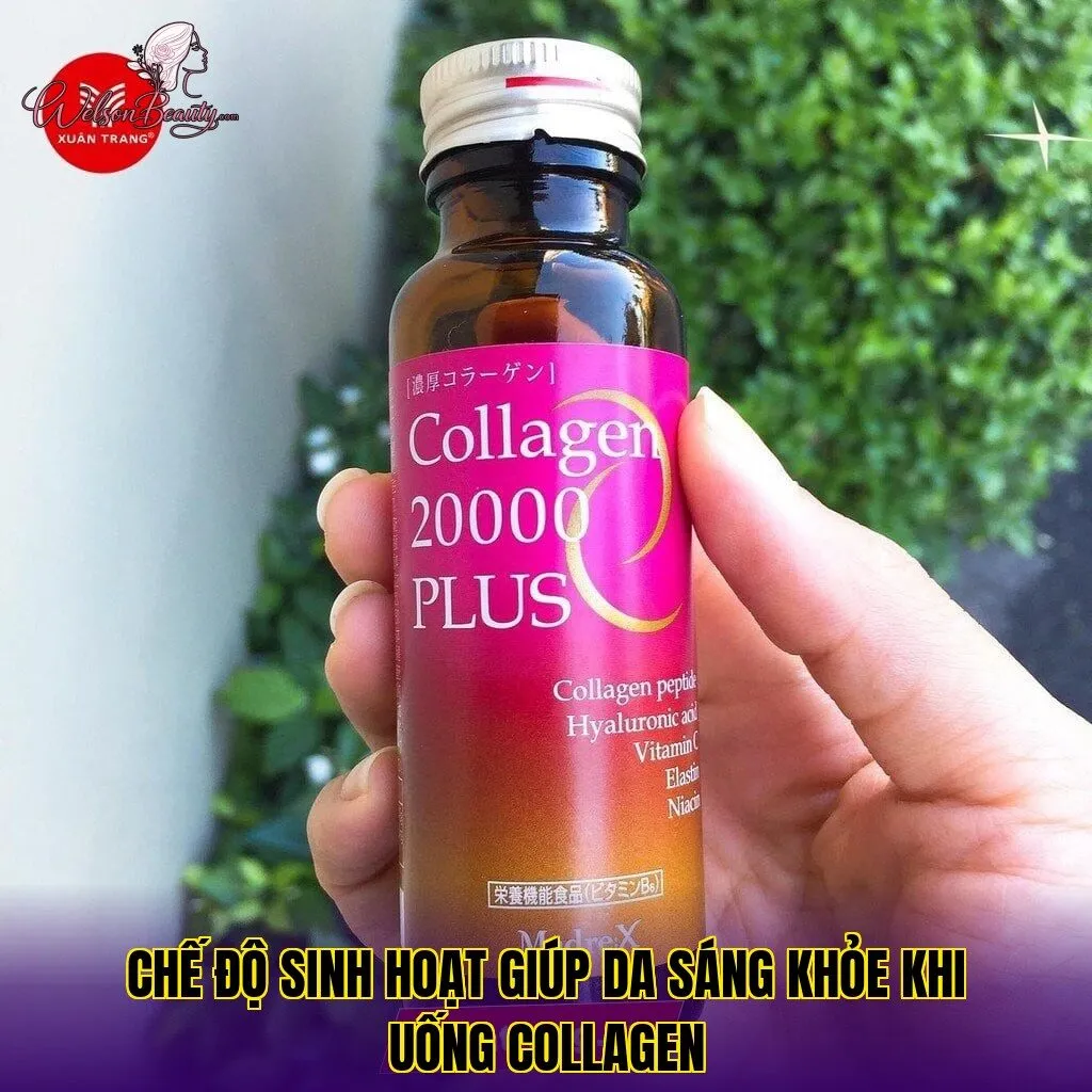 chế độ sinh hoạt giúp da sáng khỏe khi uống collagen