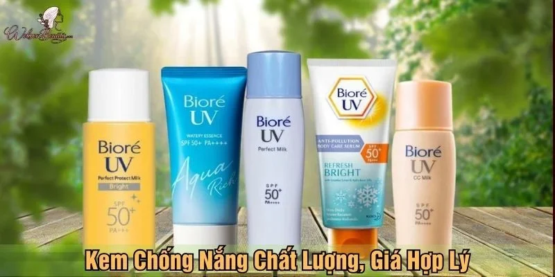 Kem chống nắng chất lượng, giá hợp lý
