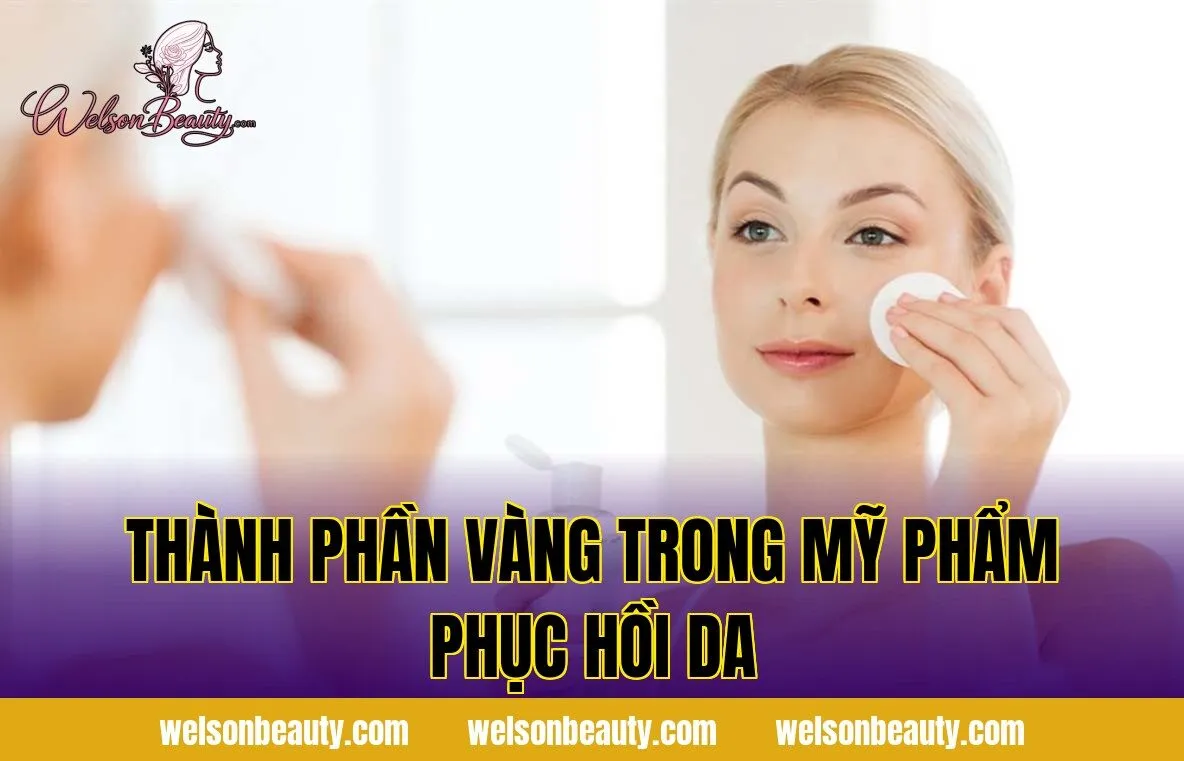 thành phần vàng trong mỹ phẩm phục hồi da