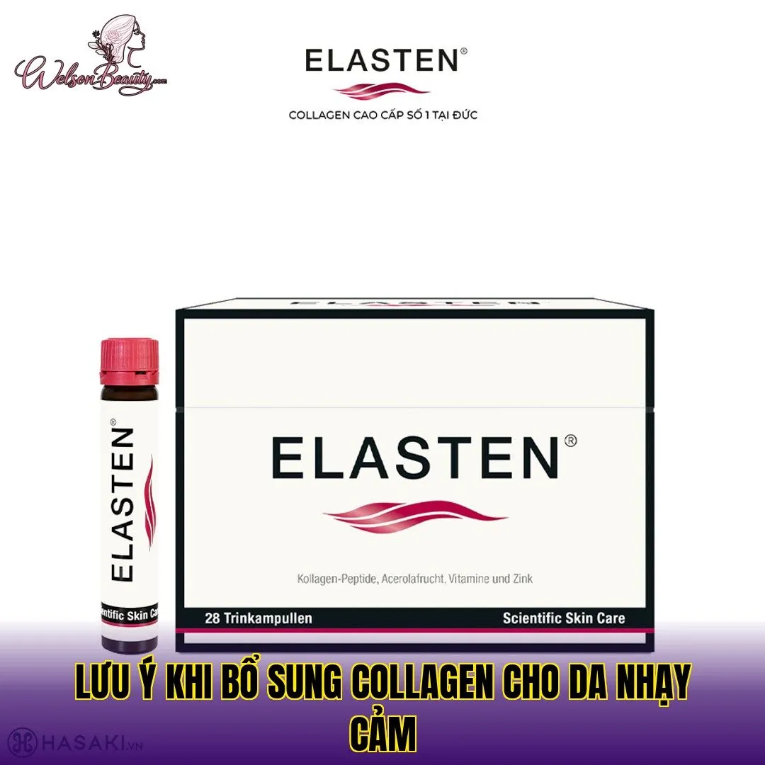 lưu ý khi bổ sung collagen cho da nhạy cảm