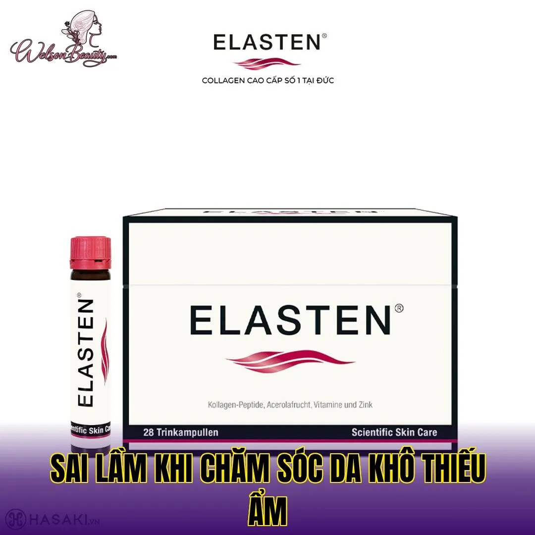 sai lầm khi chăm sóc da khô thiếu ẩm