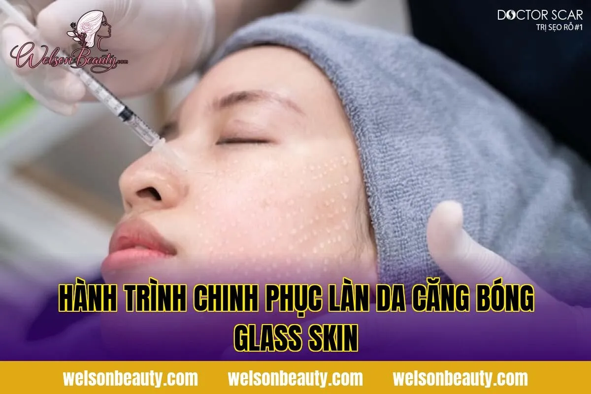 hành trình chinh phục làn da căng bóng glass skin