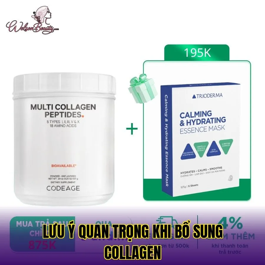 lưu ý quan trọng khi bổ sung collagen