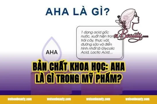 Bản chất khoa học: AHA là gì trong mỹ phẩm?